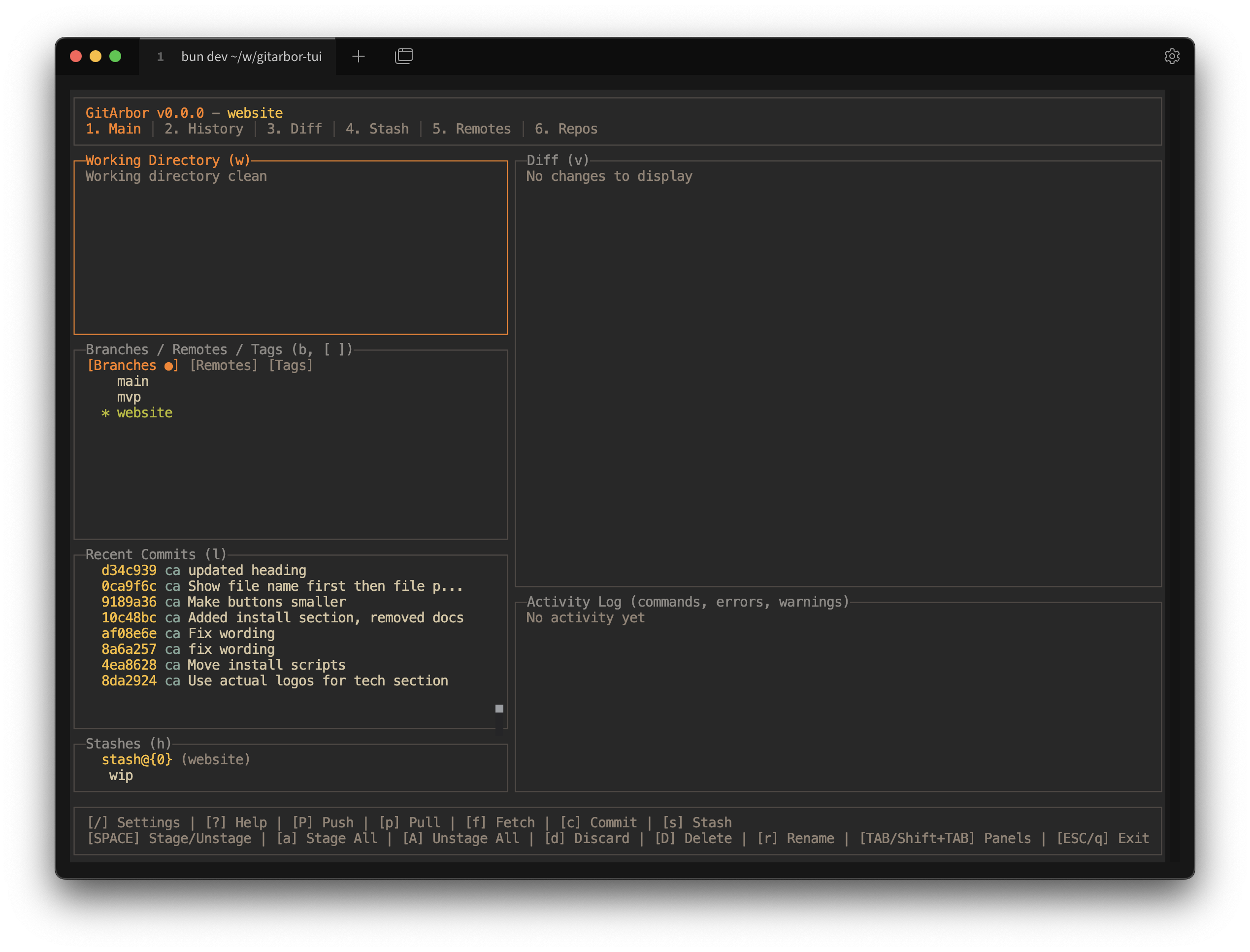 Gruvbox Dark theme screenshot