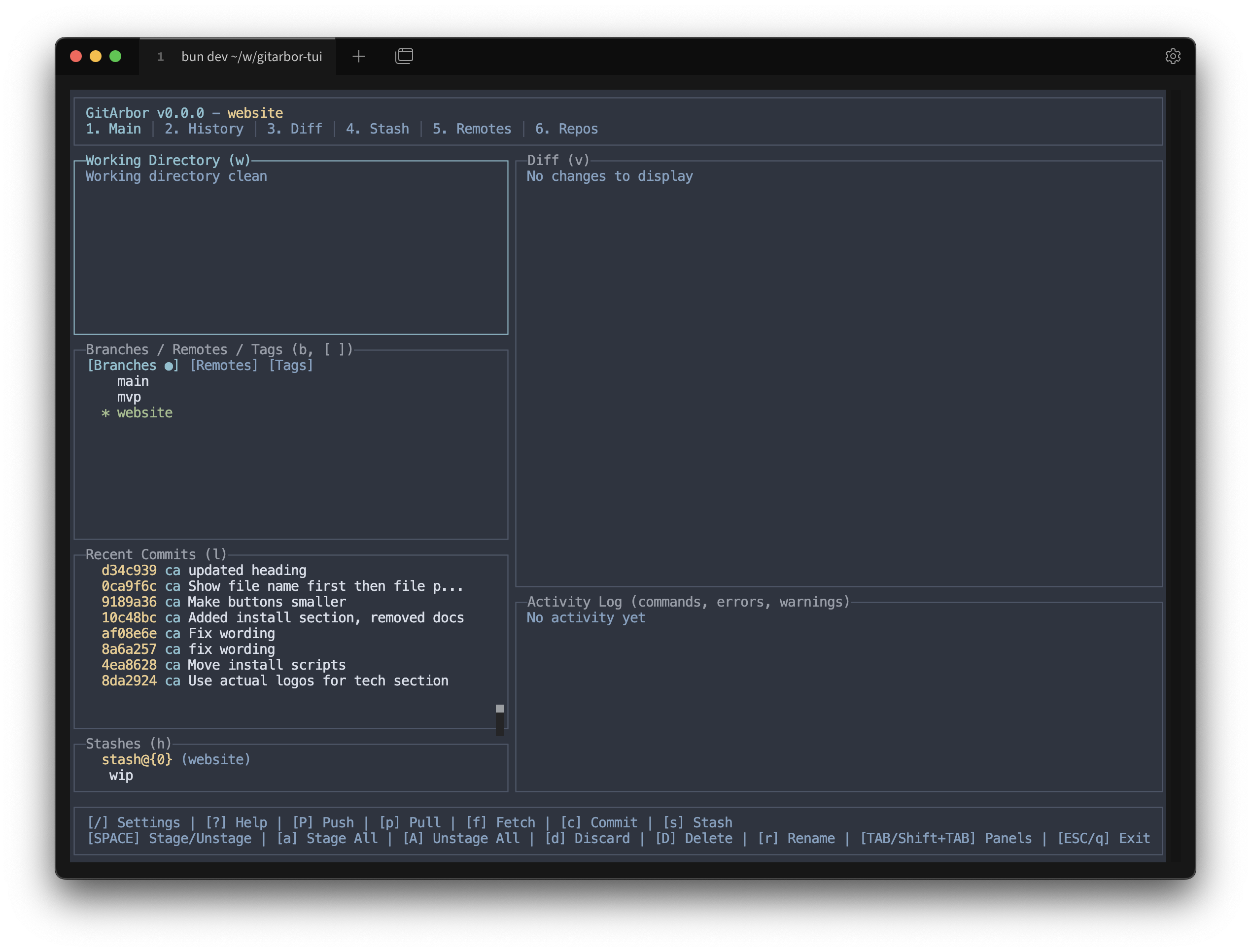 Nord theme screenshot