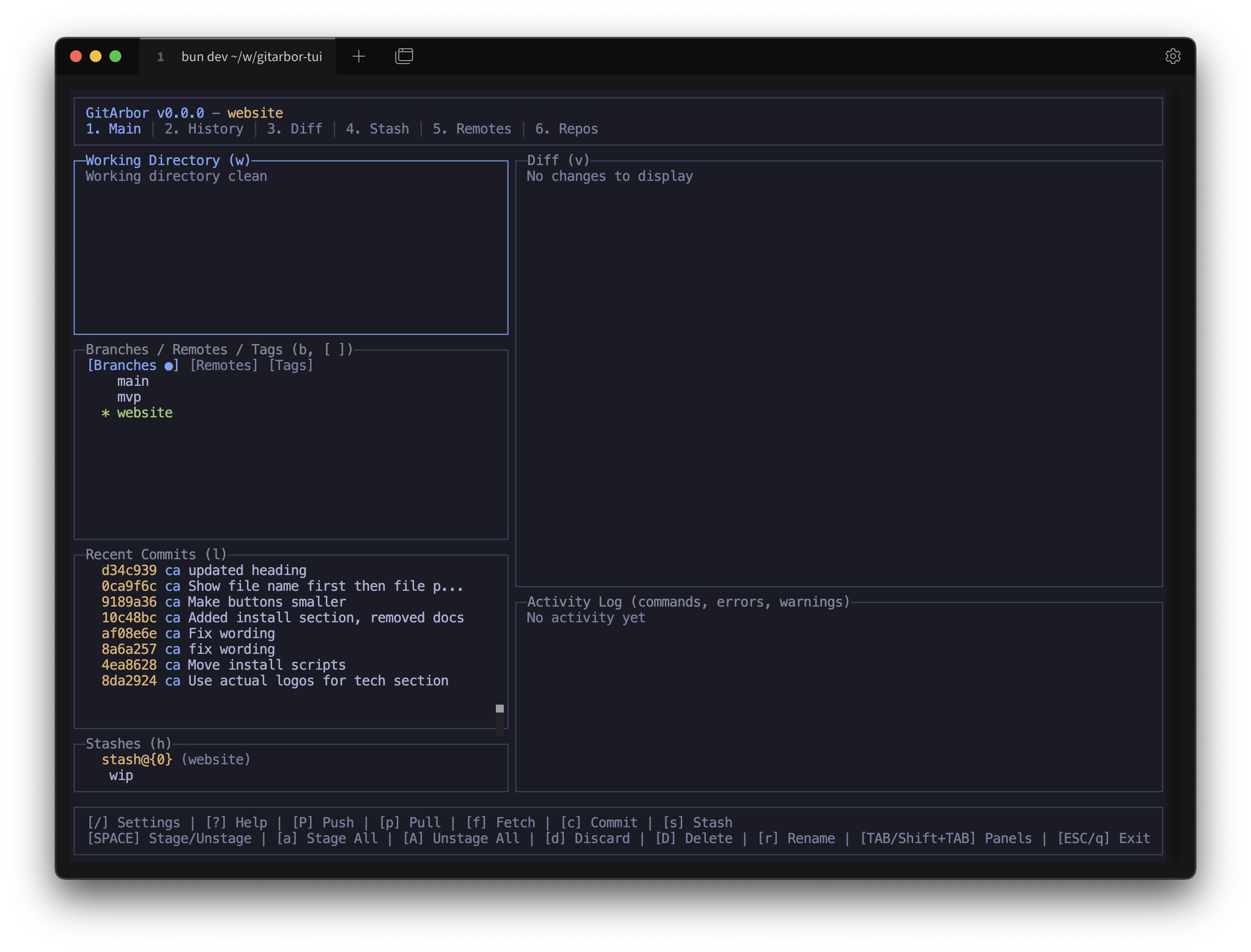 Tokyo Night theme screenshot